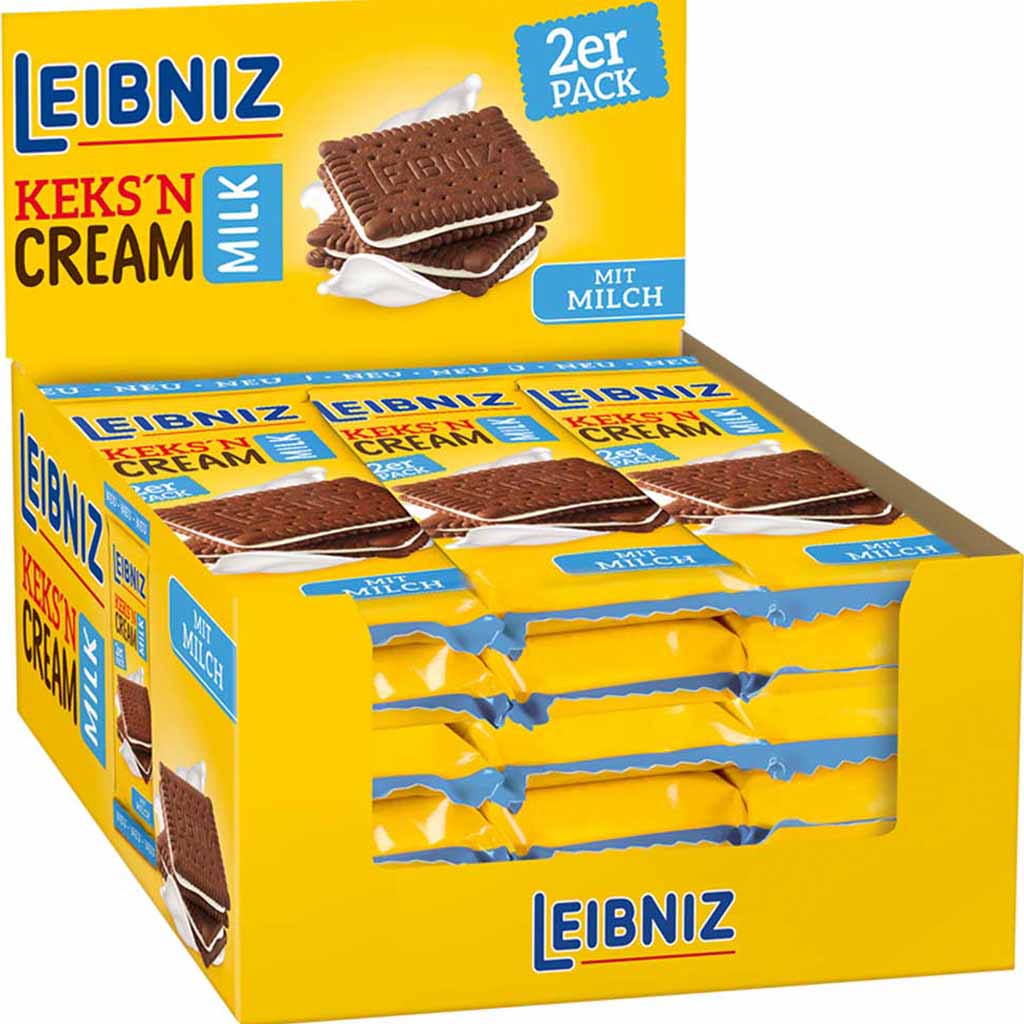 Leibniz Keks´n Cream Milk 18x38g=684g MHD 01.10.26