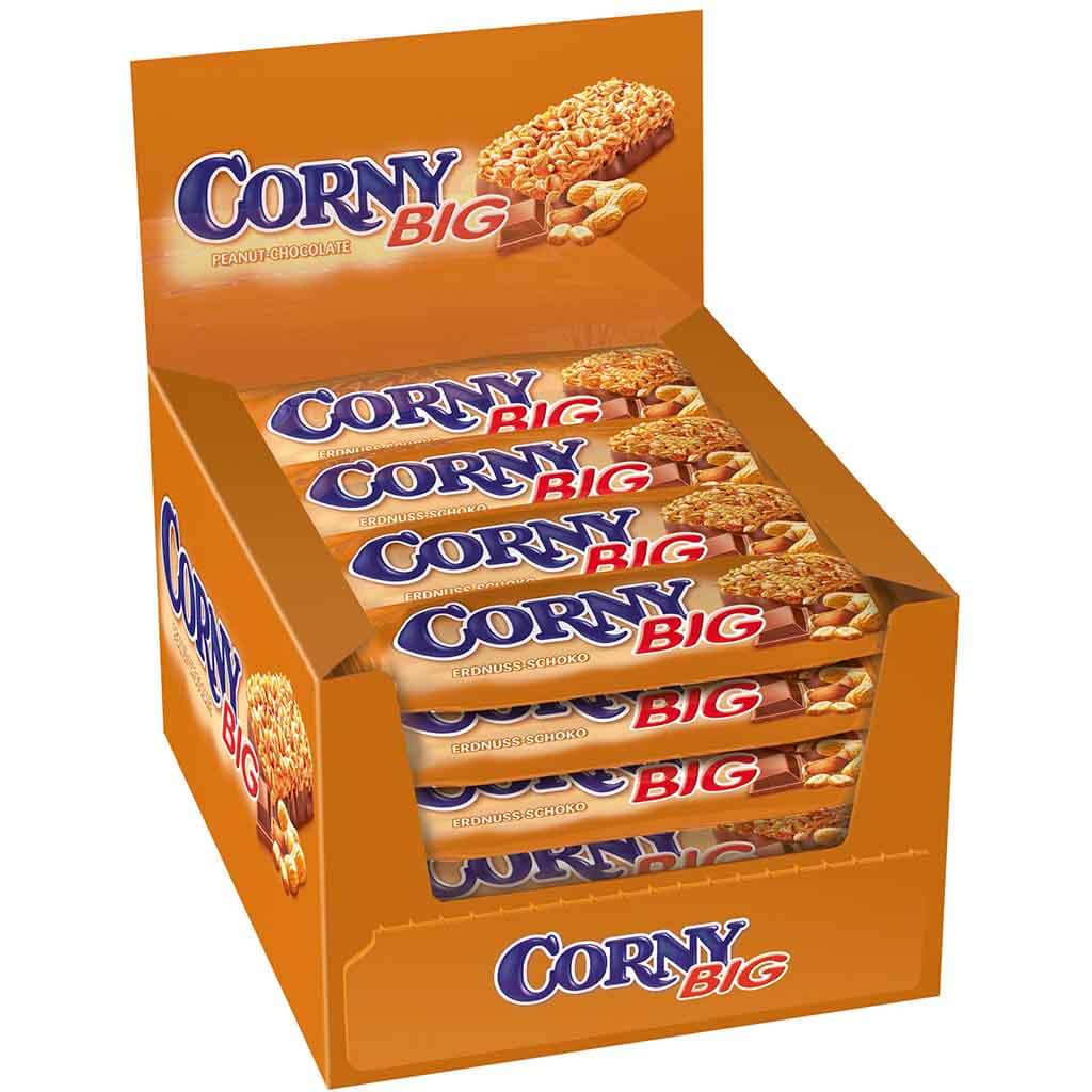 24x CORNY Big Erdnuss Schoko á 50g=1200g MHD 08.11.26
