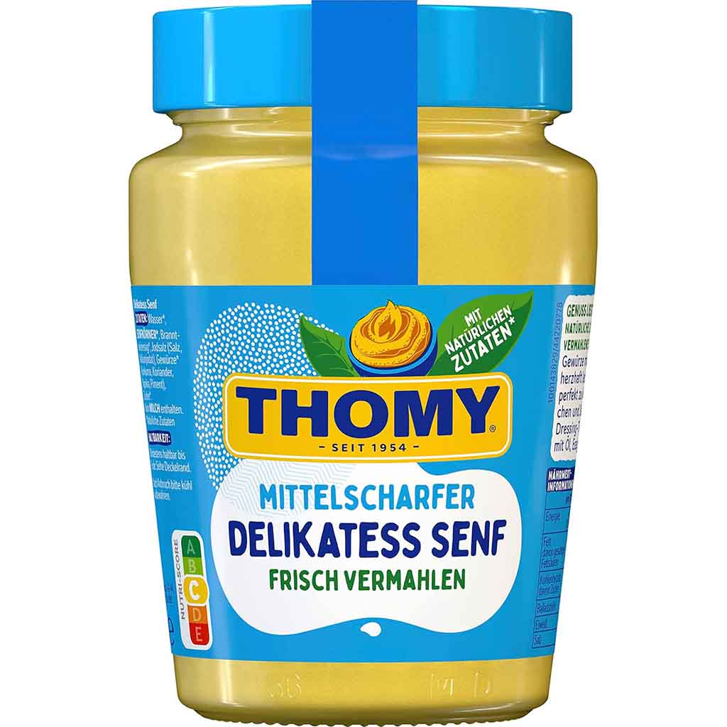 Thomy Delikatess Senf Mittelscharf 250ml MHD 30.07.26