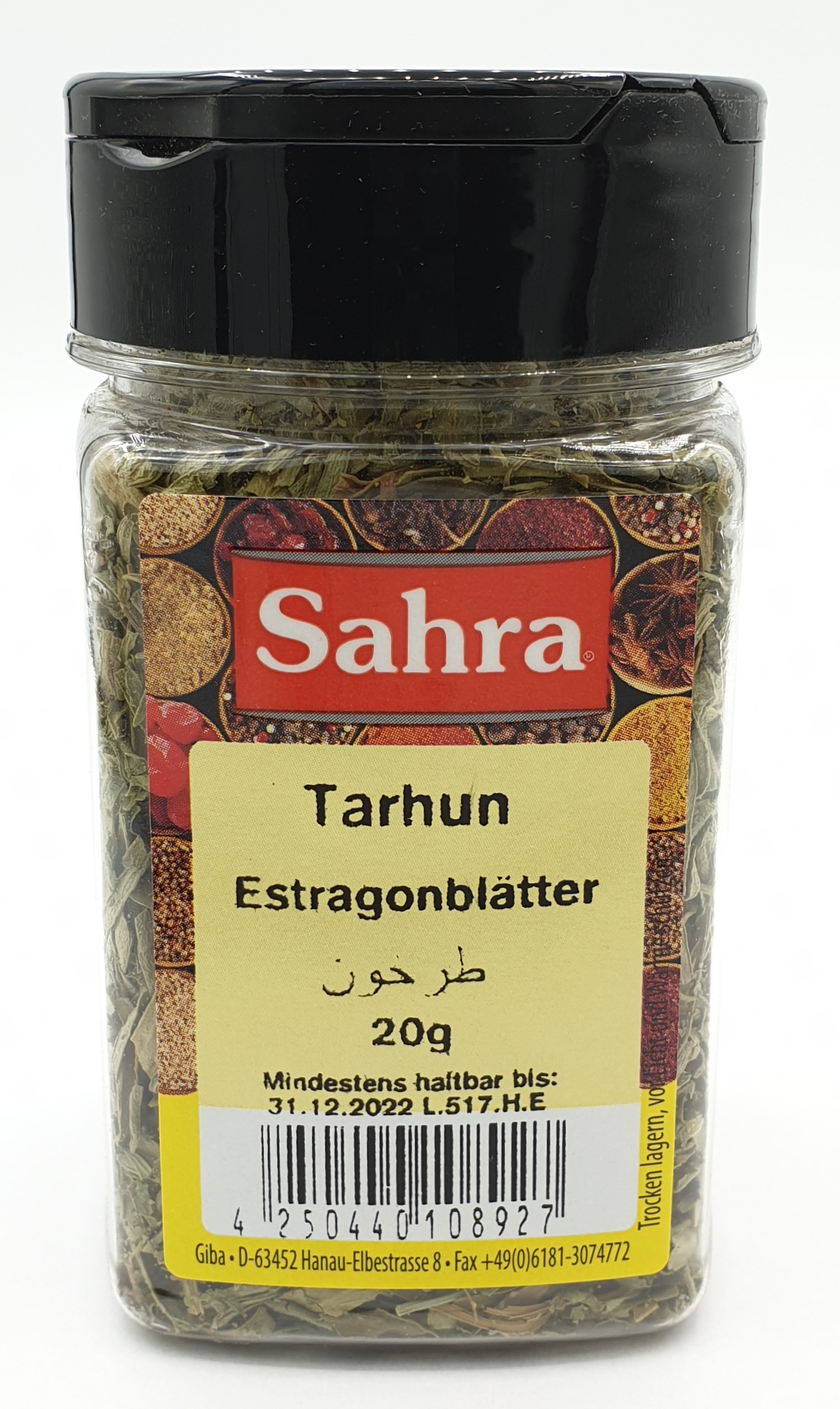 Sahra Estragonblätter 20g MHD 30.06.27