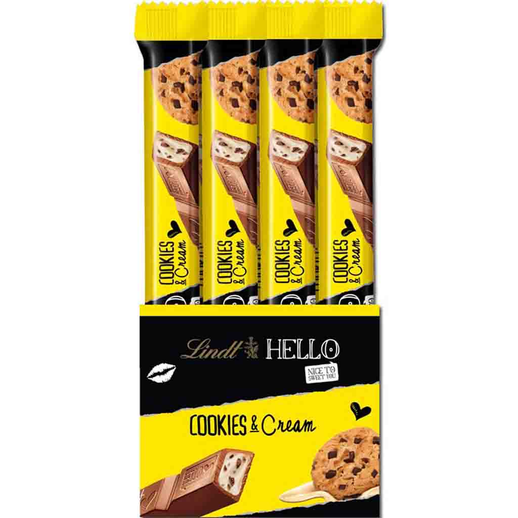 Lindt Hello Cookies & Cream Stick 24x37g=888g MHD 30.03.26