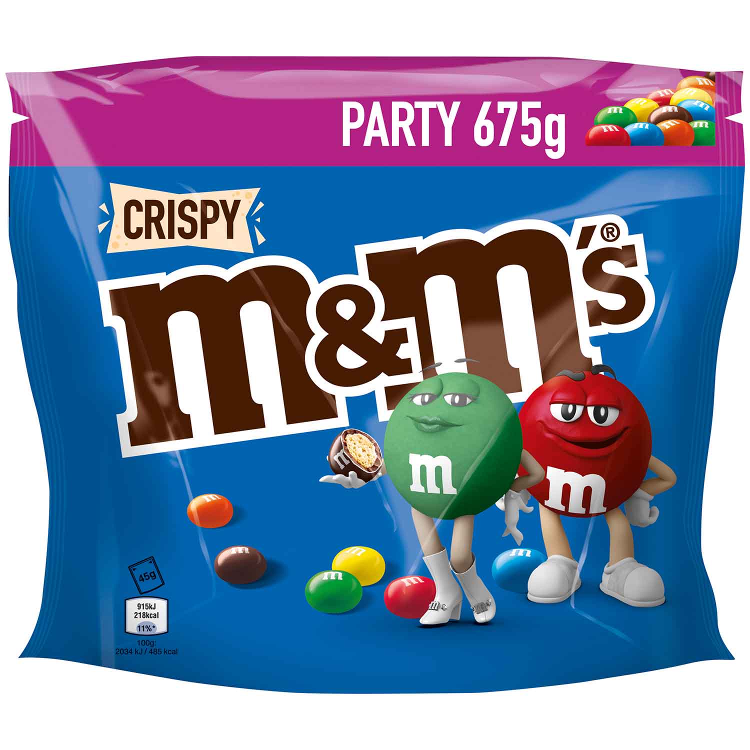 M&Ms Crispy 675g MHD 28.06.26