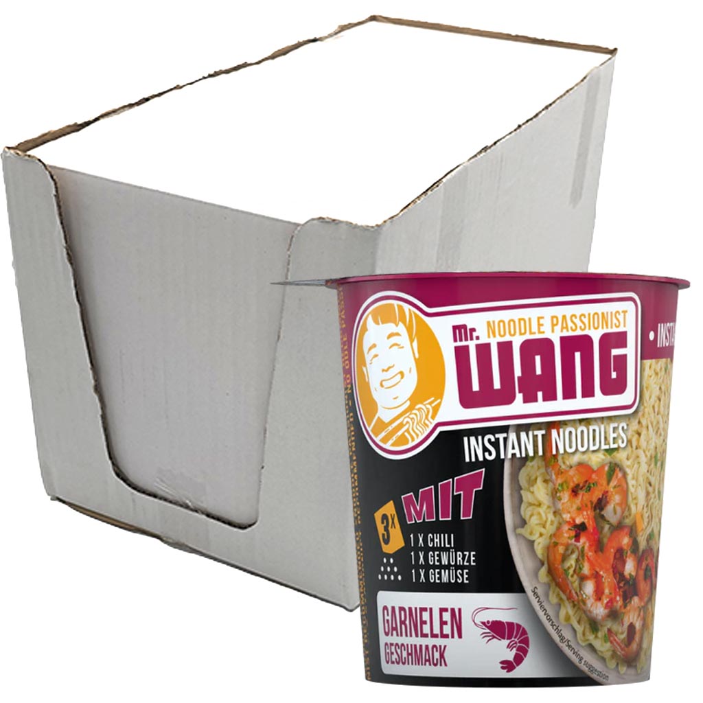 Instantnoodles, Nudeln, Wang, Gewürze, Boxverpackung