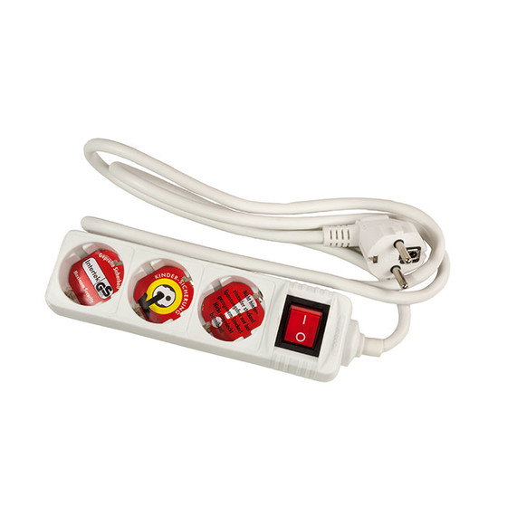 ARCAS 3-fach Steckdosenleiste mit Schalter 1er Shrink