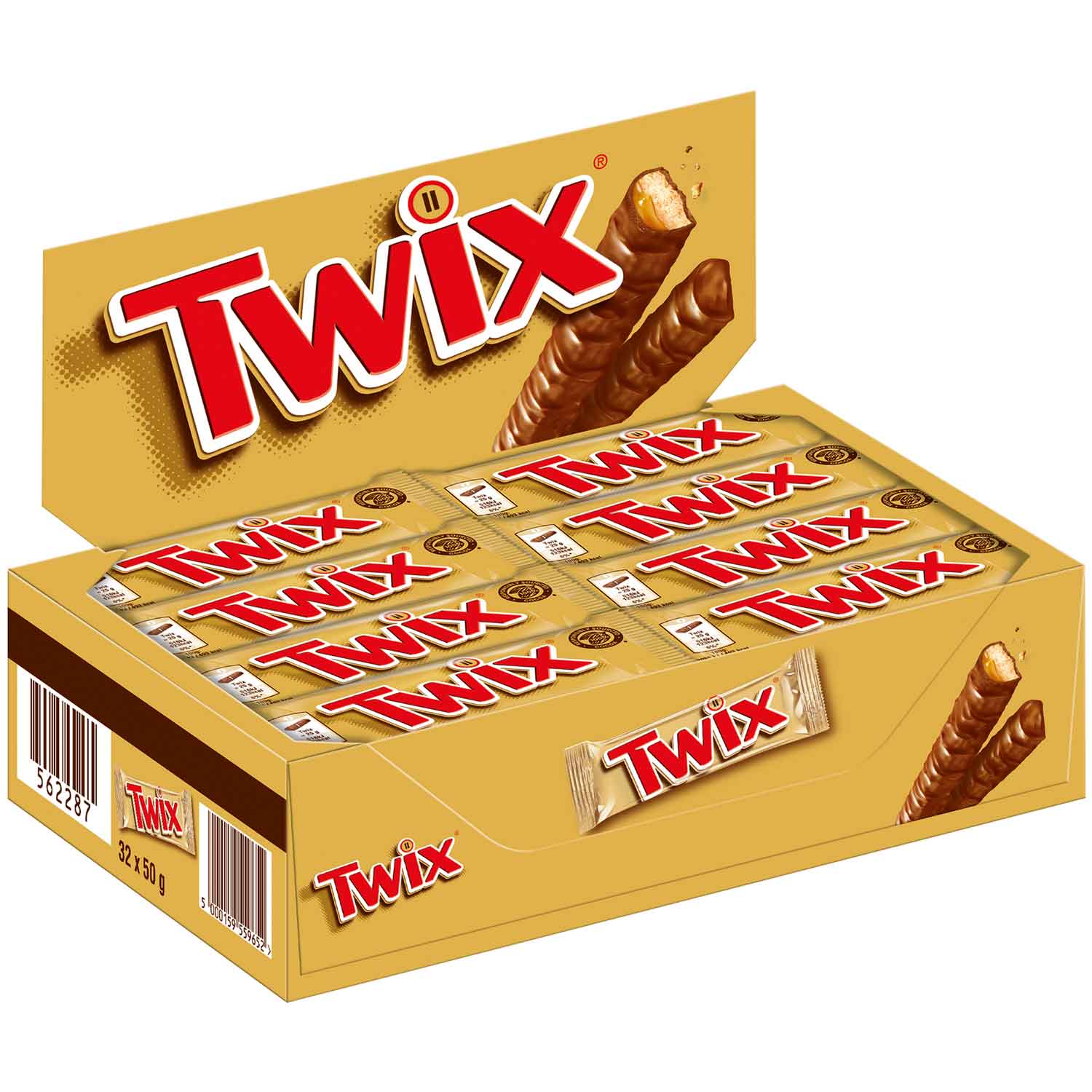 Twix Doppelriegel 32x50g=1600g MHD 27.09.26