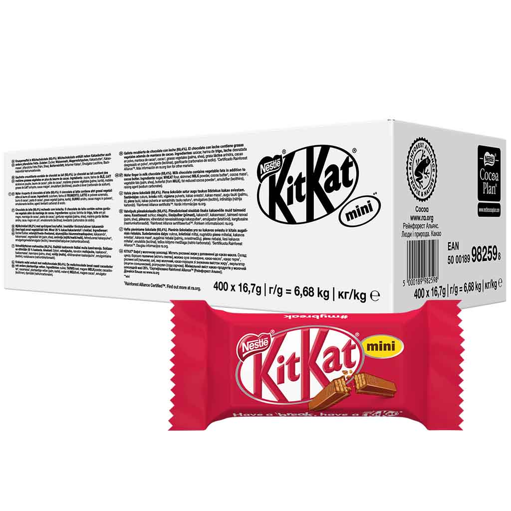 KitKat mini Cateringbox 400er 6680g MHD 30.04.26