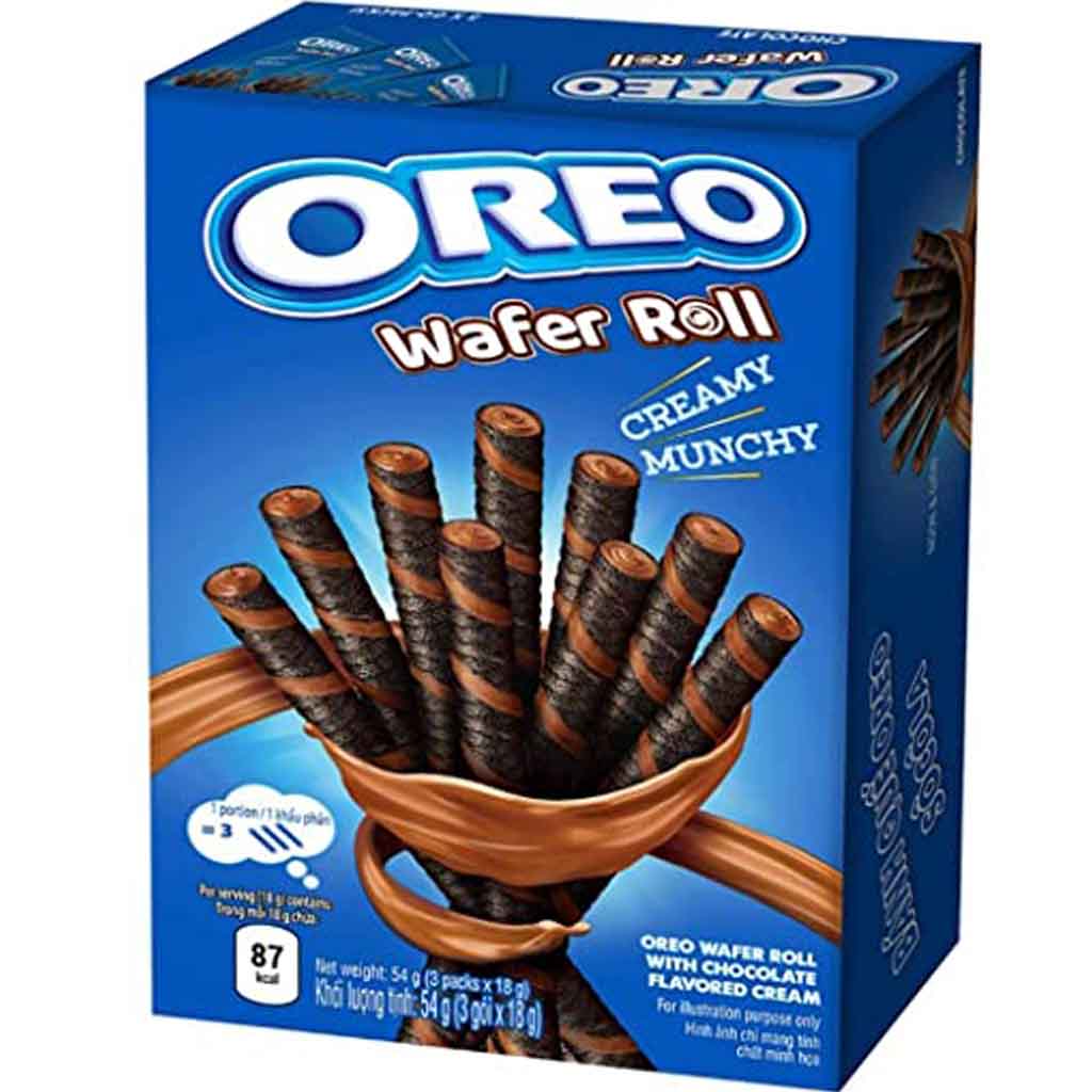 Oreo Wafer Roll Creamy Munchy Chocolate 54g MHD 20.03.26