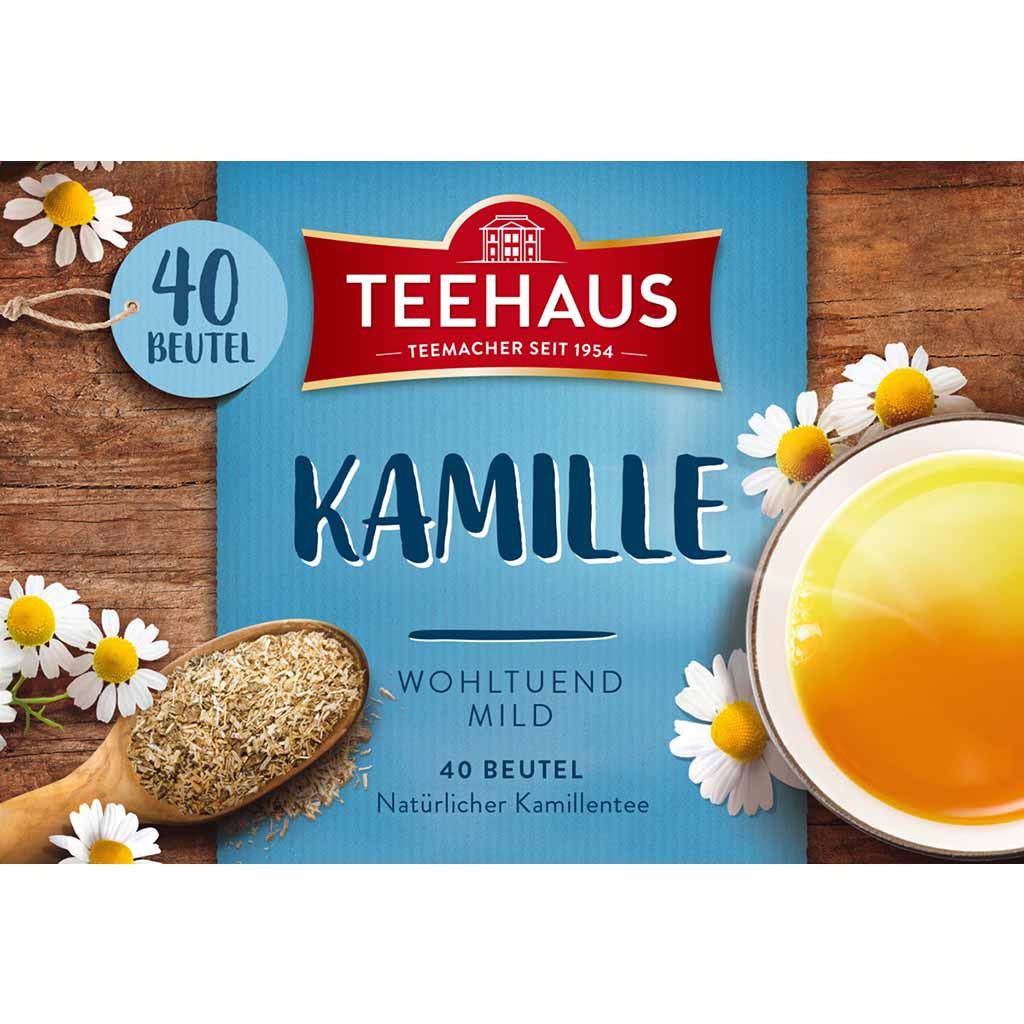Teehaus Tee Kamille 40x1,5g=60g MHD 30.10.28