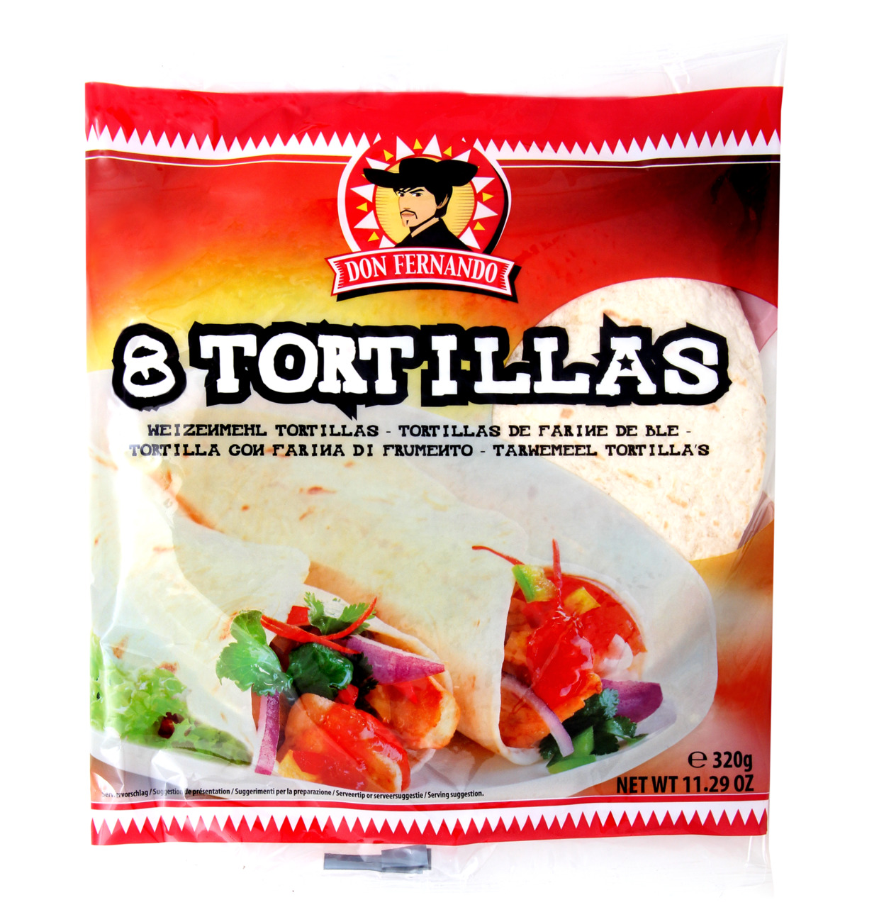 Don Fernando Weizenmehl Tortillas 320g (8x20cm) MHD 12.09.26