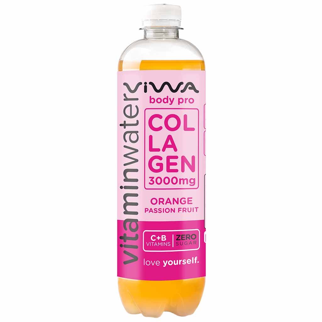 Viwa Body pro Vitaminwater Orange Passionsfrucht 600ml PET Flasche, 5999885917846