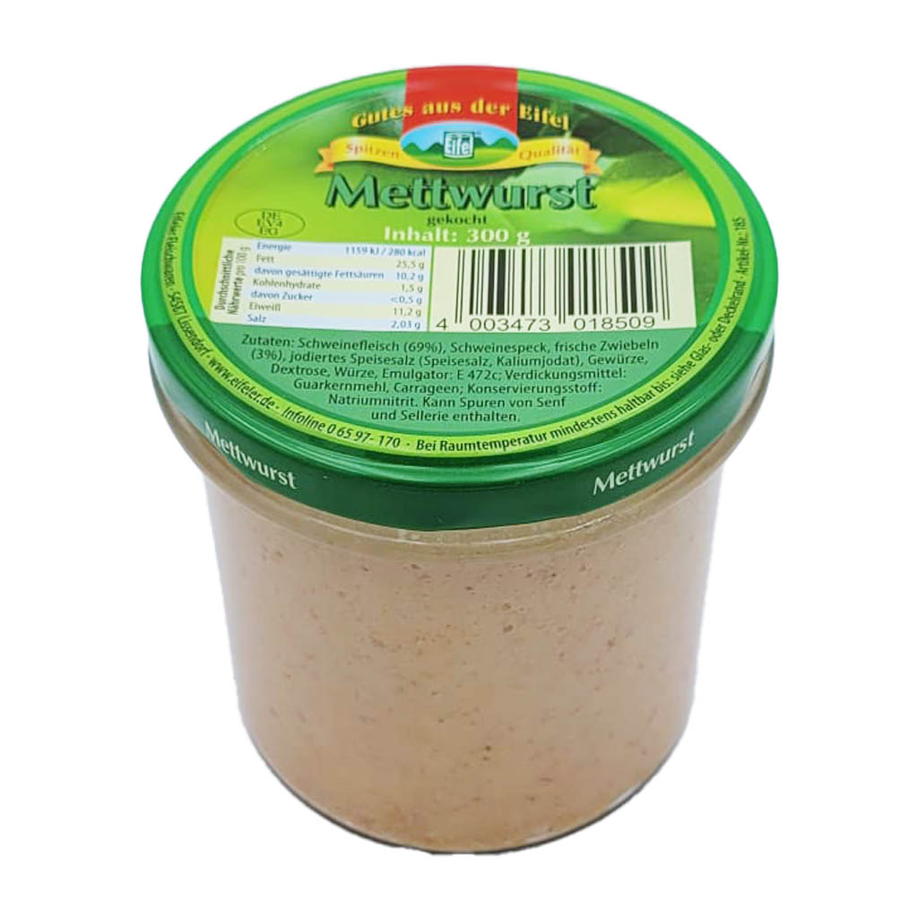Gutes aus der Eifel Mettwurst gekocht 300g MHD 24.03.28