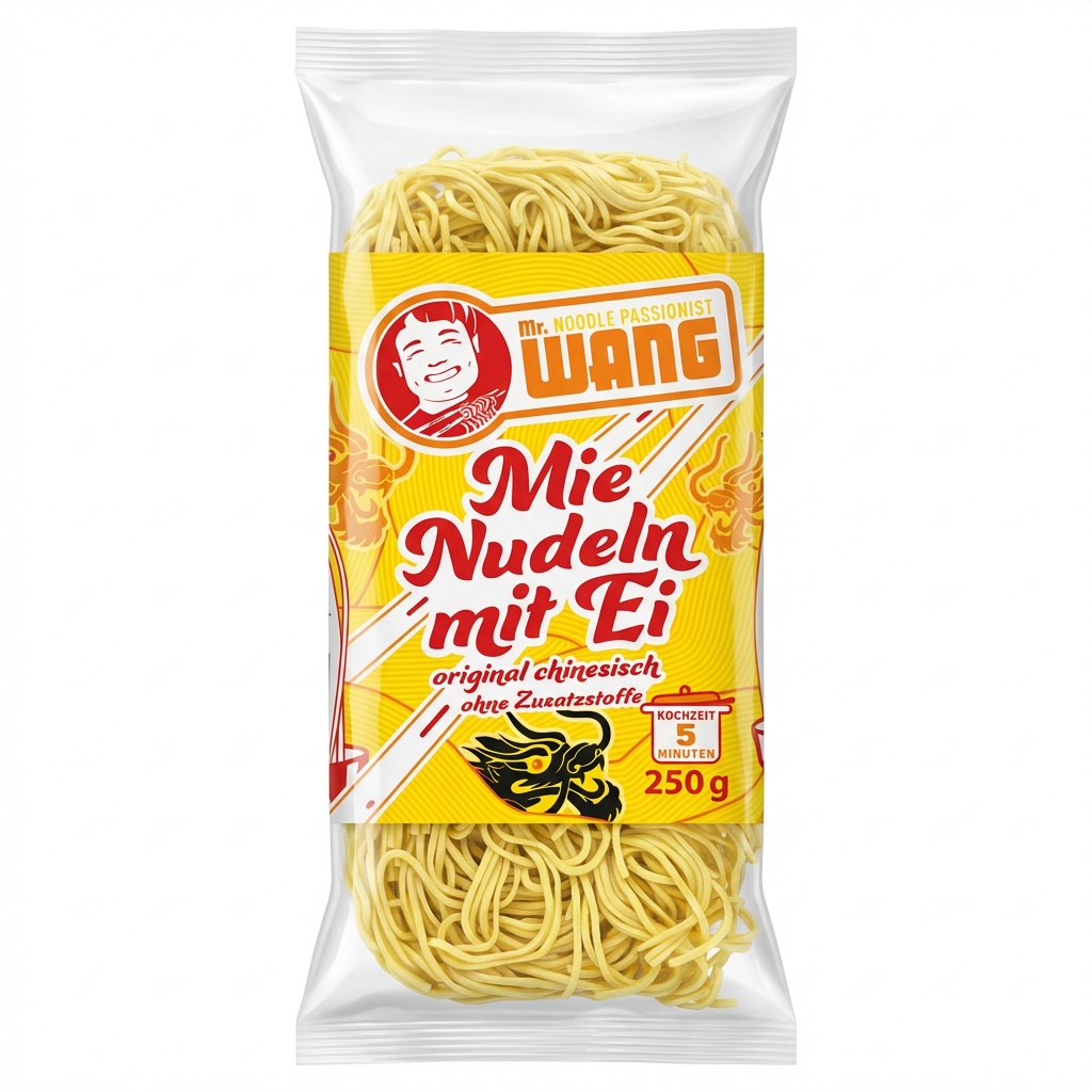 Nudeln, Spaghetti, Ei-Nudeln, 250 g, China-Nudelware