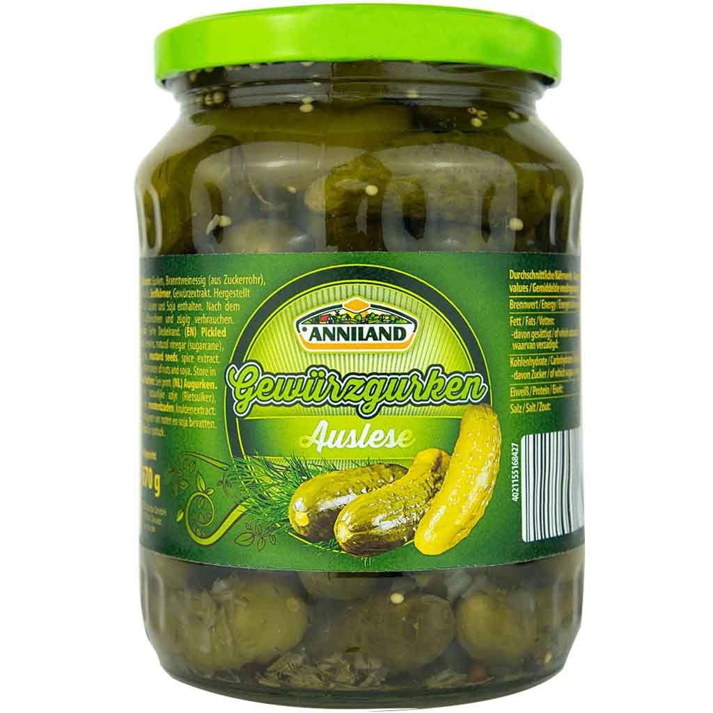 Anniland Gewürzgurken Auslese 370g MHD 06.11.26
