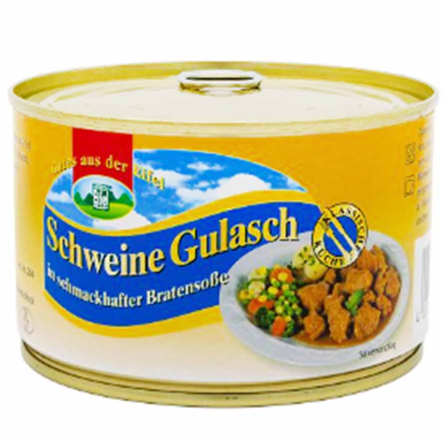 Eifeler Schweinegulasch in feiner Bratensauce 400g MHD 15.08.27