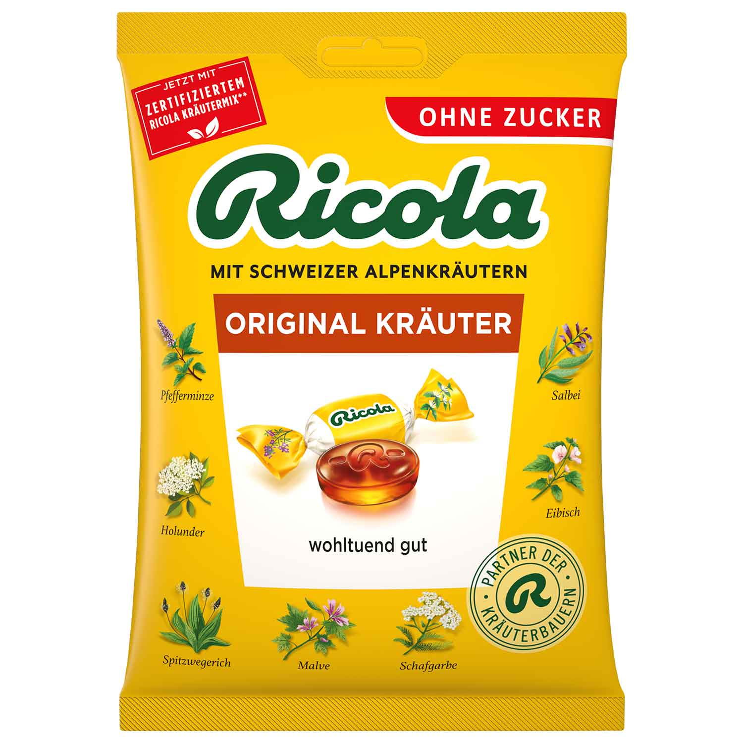 Ricola Original Kräuter ohne Zucker 75g MHD 30.03.27