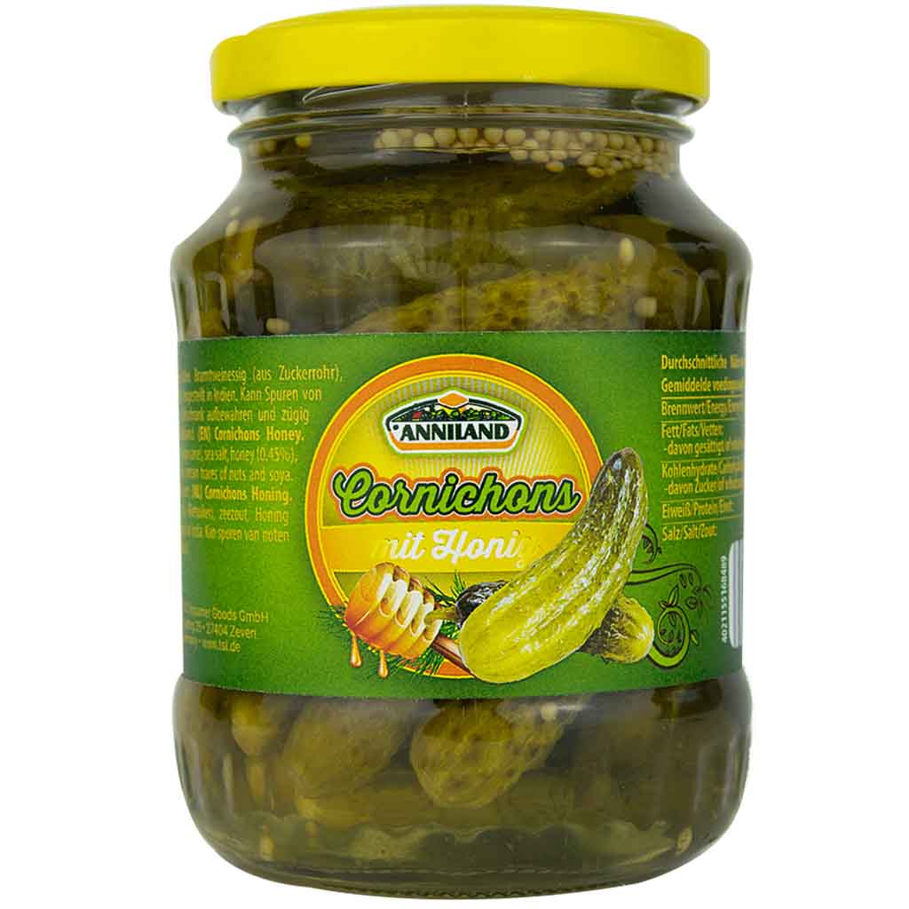 Anniland Cornichons mit Honig 190g MHD 17.06.27