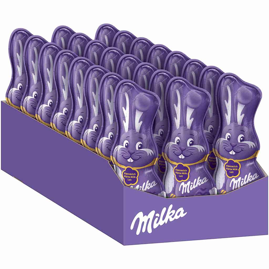 Milka Schmunzelhase Alpenmilch 24x45g=1080g MHD 31.07.26