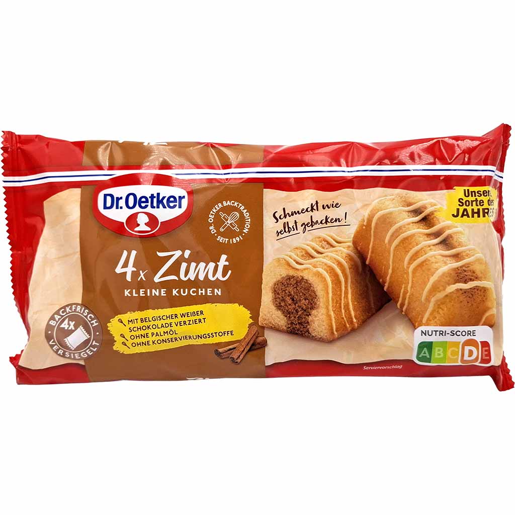 Dr.Oetker 4 x Zimt kleine Kuchen 140g MHD 11.03.26
