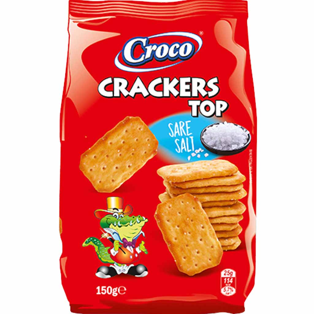Croco Crackers Top mit Salz 150g MHD 15.08.26