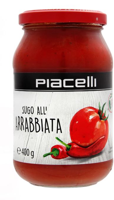 Piacelli Sugo all'Arrabbiata 400g MHD 30.04.27