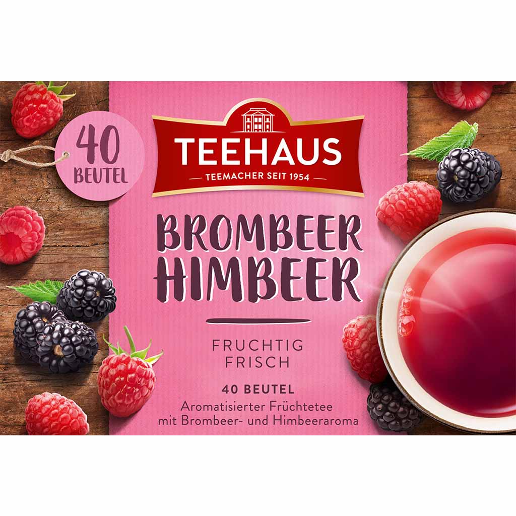 Teehaus Teemischung Brombeer Himbeer 40x2,25g=90g MHD 30.07.28