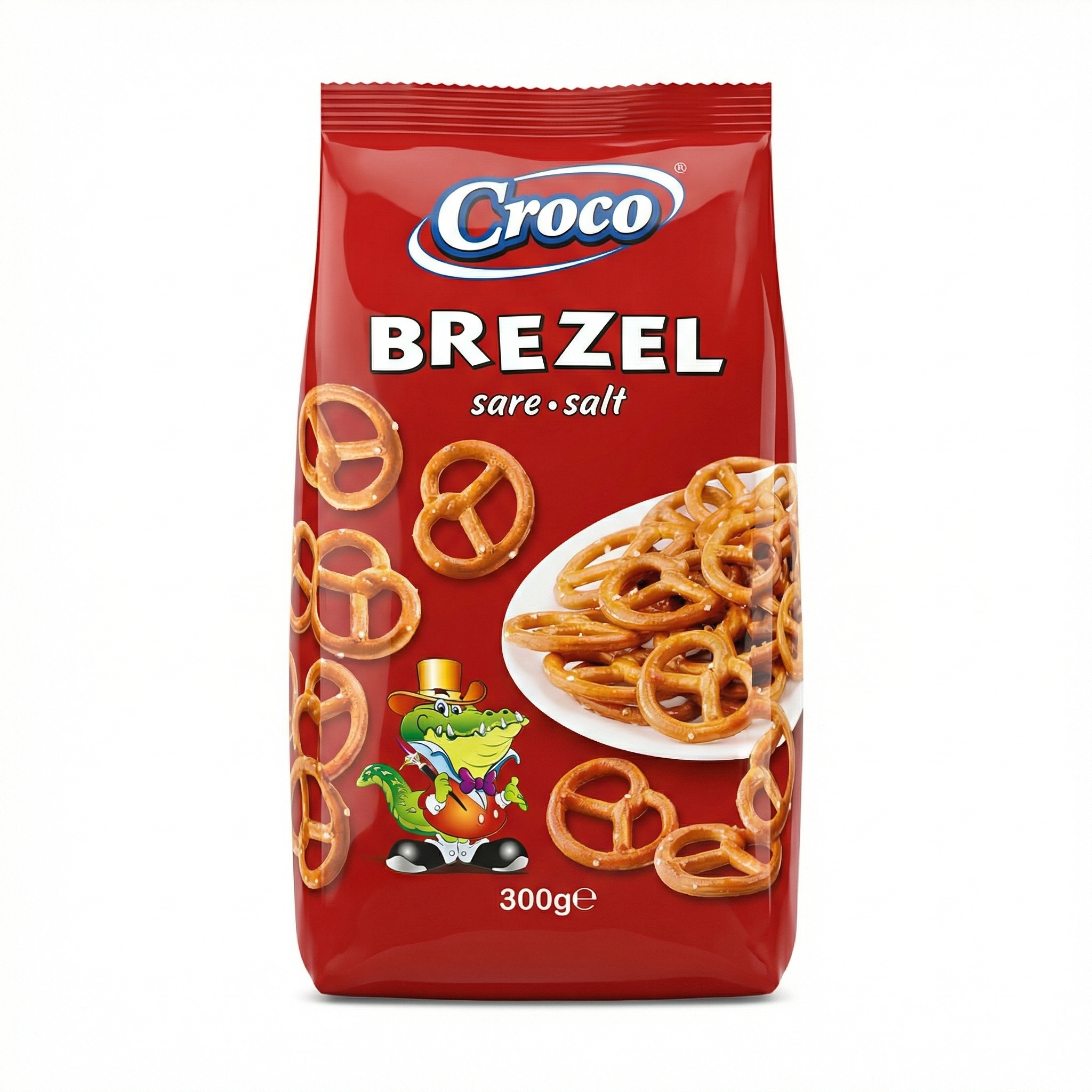 Brezen,  Salzgebäck, Ringform, 300 g, rot