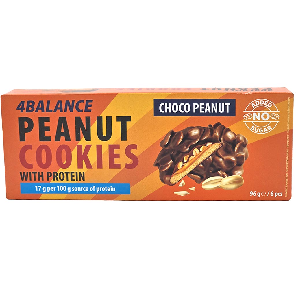 Erdnusskekse, Schoko-Erdnuss, Protein-Keks, Zuckerfrei, Snackbox