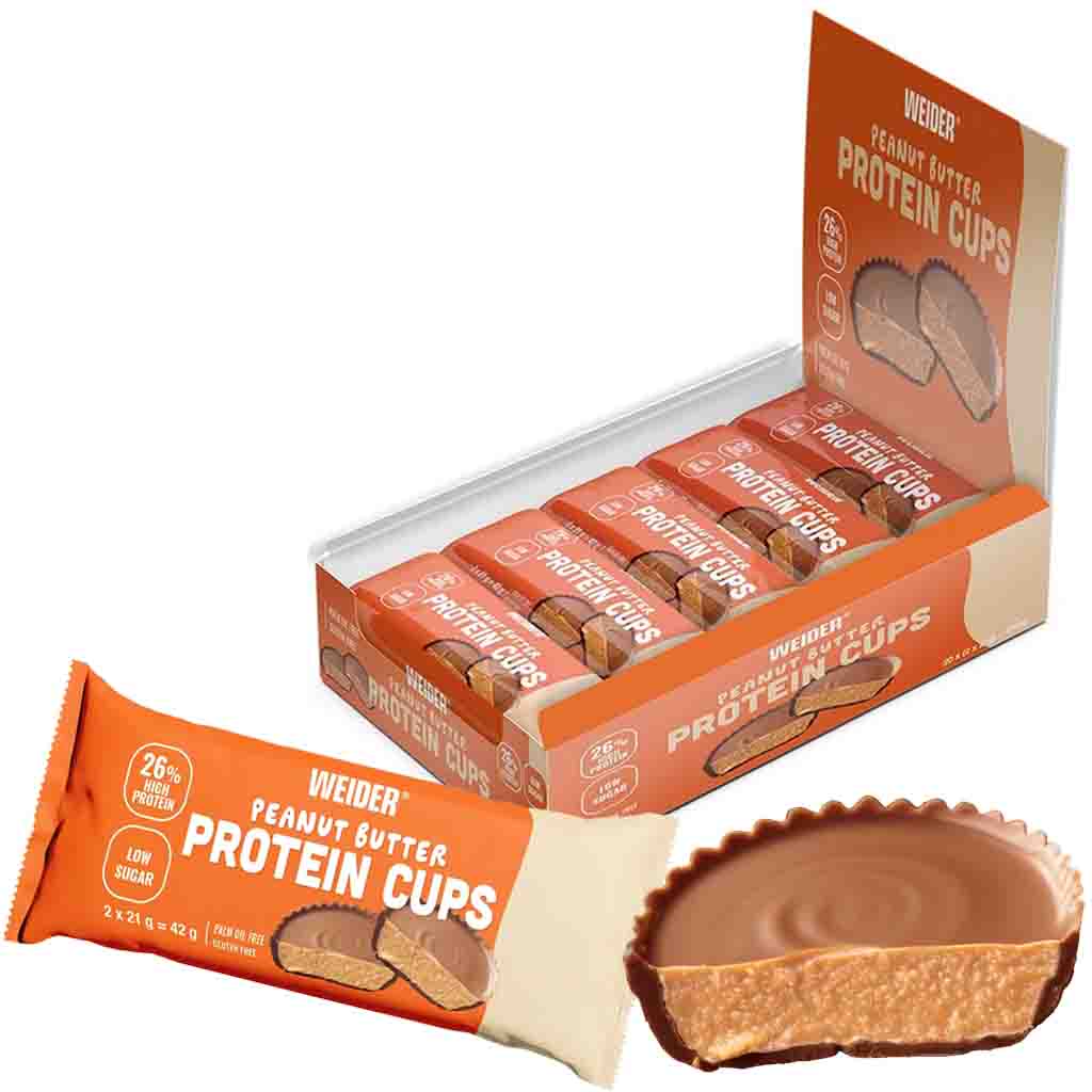 20x Weider Peanut Butter Protein Cups á 42g=840g MHD 20.05.26