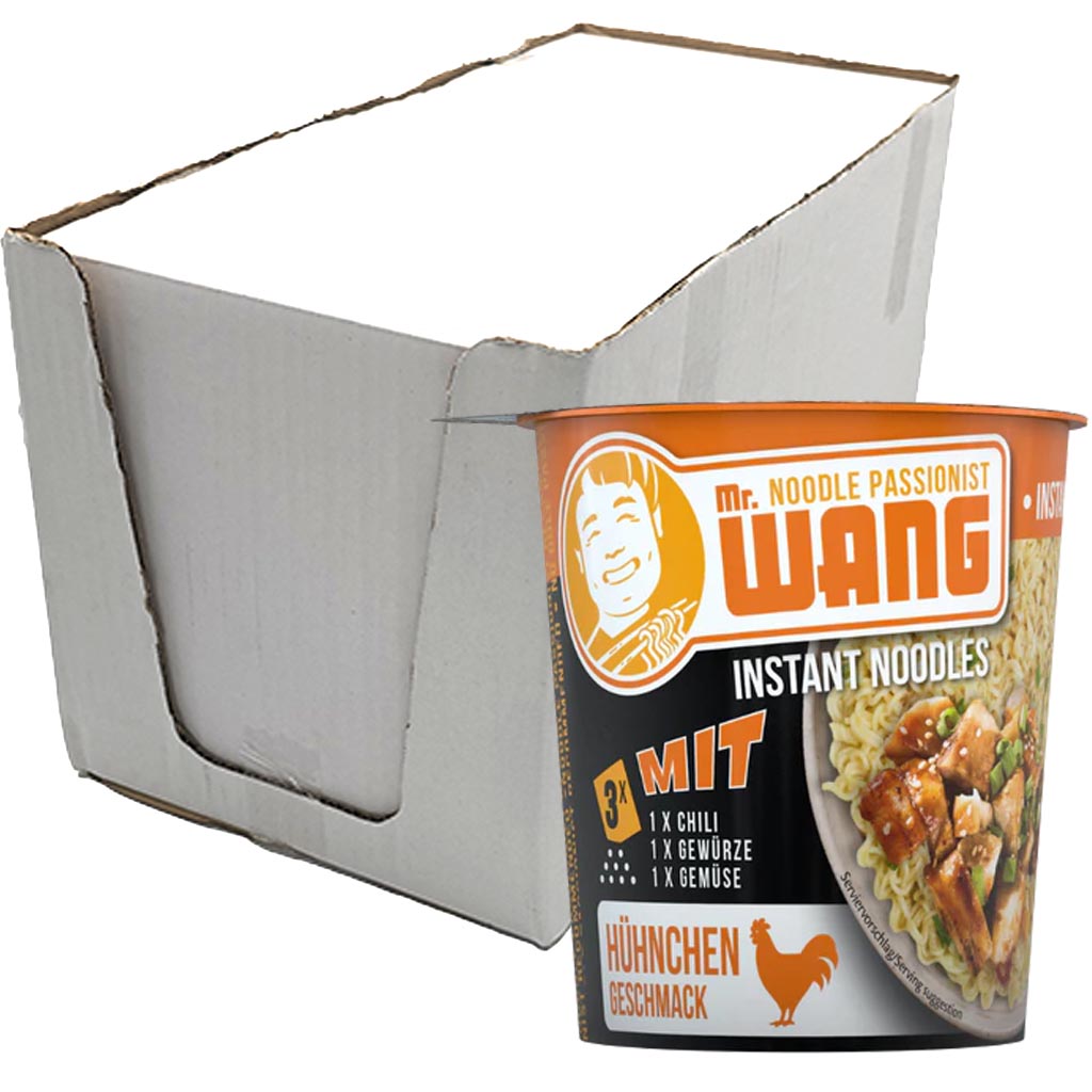 Instantnoodles, Huhn, Hühnchen, Gewürze, Becher