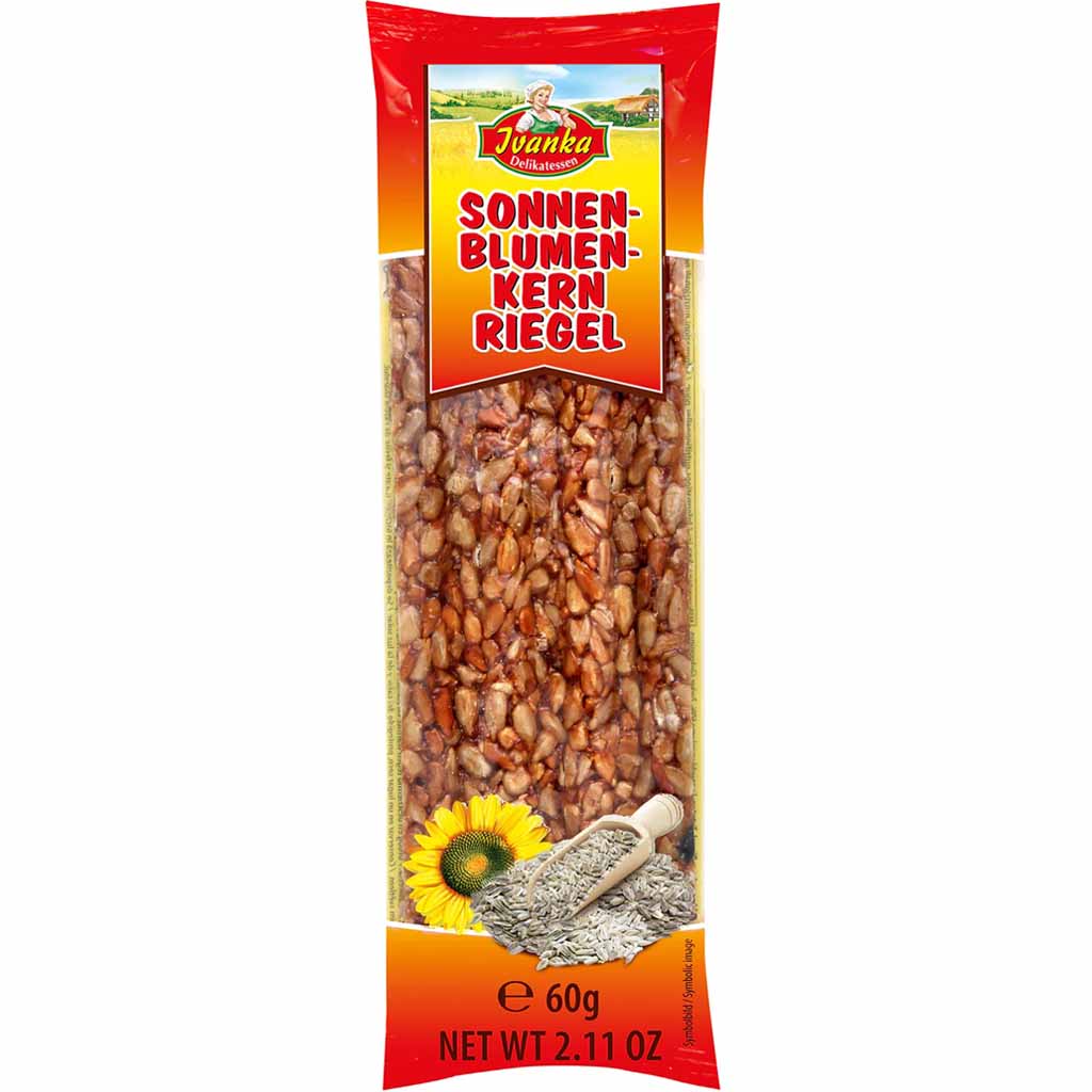 Ivanka Karamellisierter Sonnenblumenkern-Riegel 60g MHD 26.11.26