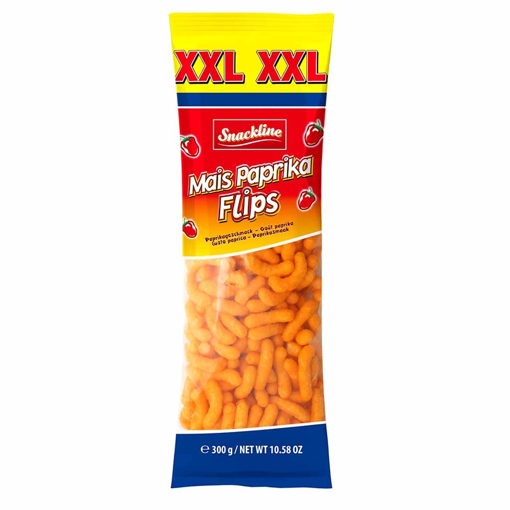 Snackline XXL Mais Flips Paprika 300g MHD 19.09.26
