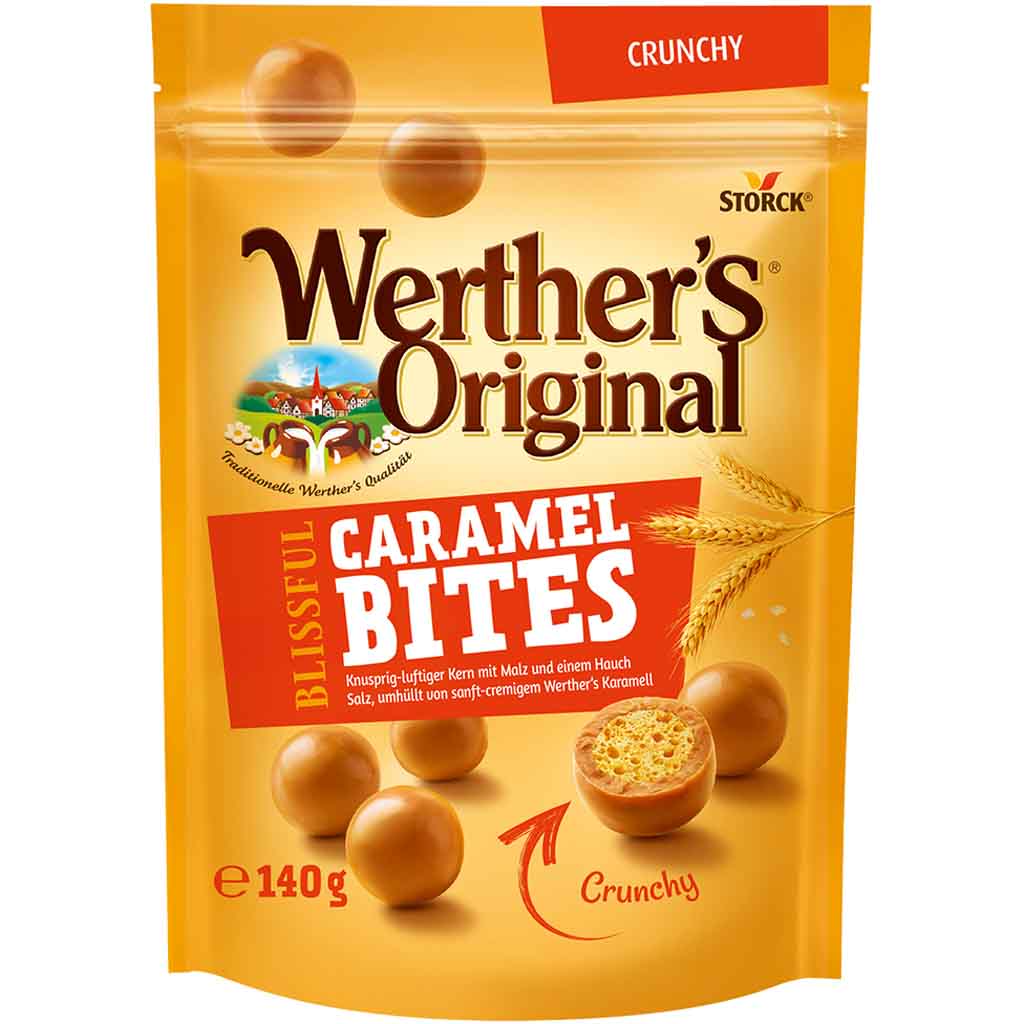 Werthers Original Caramel Bites Crunchy 154g MHD 30.11.26