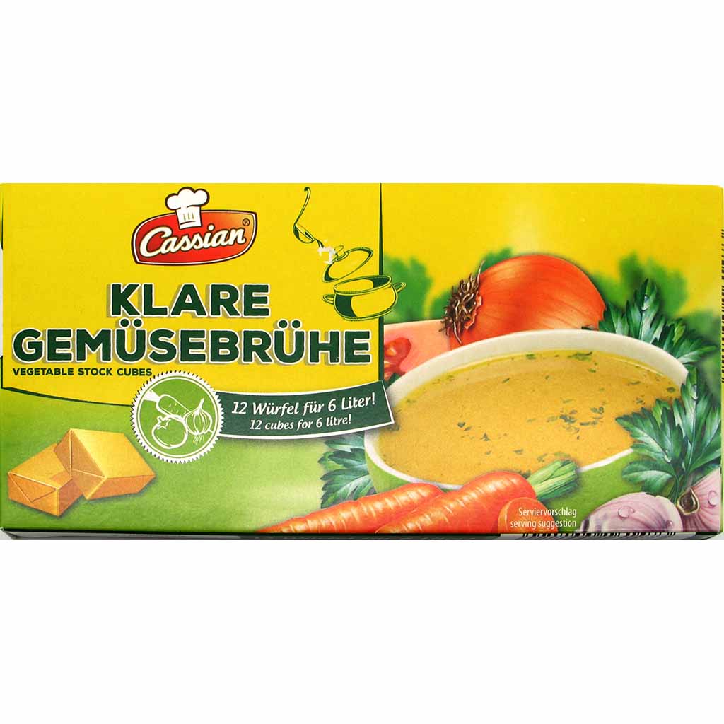 Cassian klare Gemüsebrühe 12 Würfel 120g MHD 18.04.27