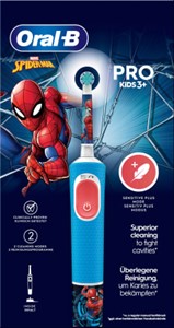 Oral-B Elektrische Zahnbürste Vitality PRO Kinder Spiderman, ab 3 Jahren, 1 Stück