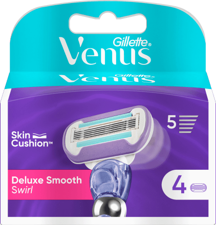 Gillette Venus Rasierklingen, Deluxe Smooth Swirl, 4 Stück