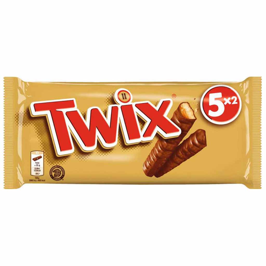Twix Doppel Schokoriegel 5x50g = 250g, 5000159557702