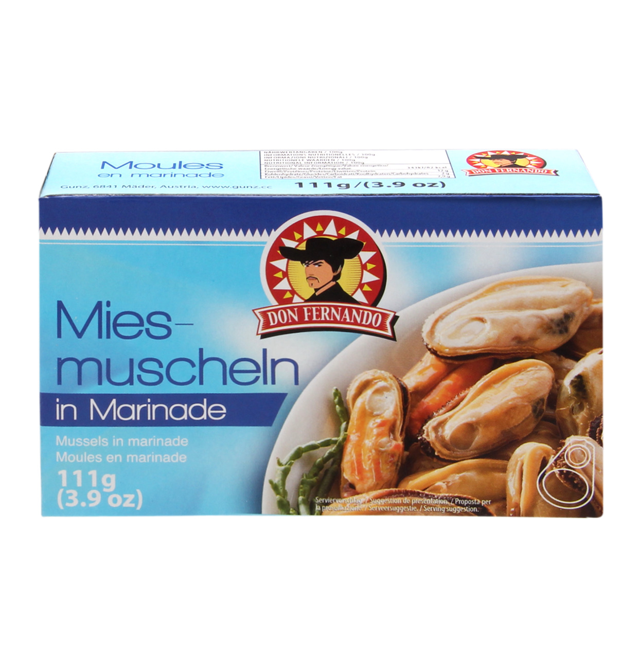 Don Fernando Miesmuscheln in Marinade 111g MHD 21.10.28