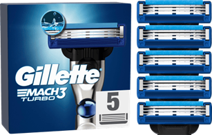 Gillette Mach3 Turbo Rasierklingen 5er