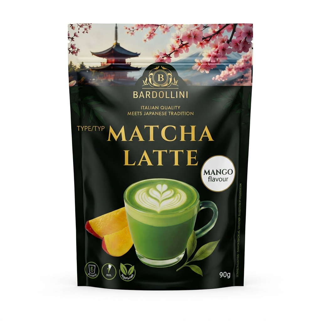 Matcha, Latte, Mango, Grüner Tee, Powder 90g