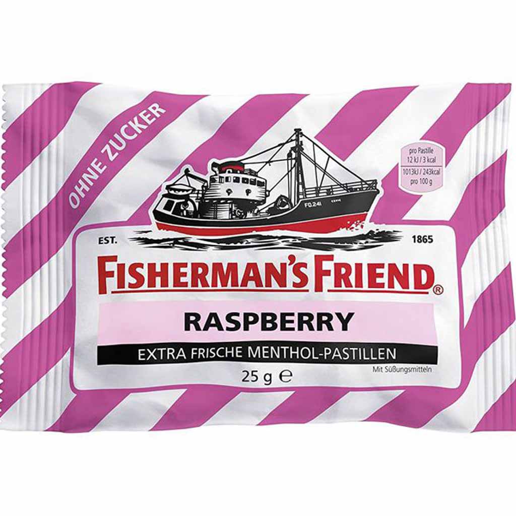 Fishermans Friend RASPBERRY ohne Zucker 24x 25g=600g MHD 30.12.28