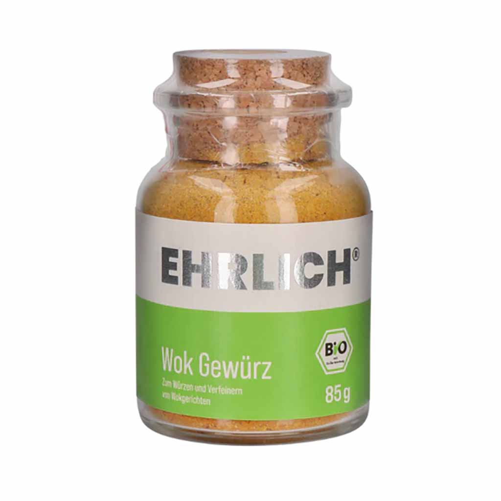 Gewürz, Wok Gewürz, Korken, Glasbehälter, Bio