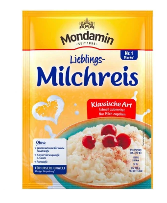 Mondamin Milchreis 125g MHD 30.01.27