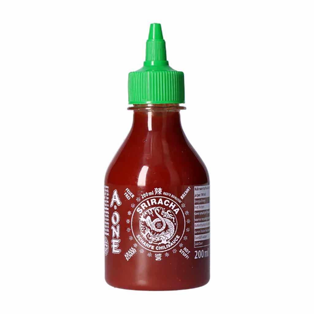 Chili-Sauce, Sriracha, 200 ml, Scharfe Sauce, Rot