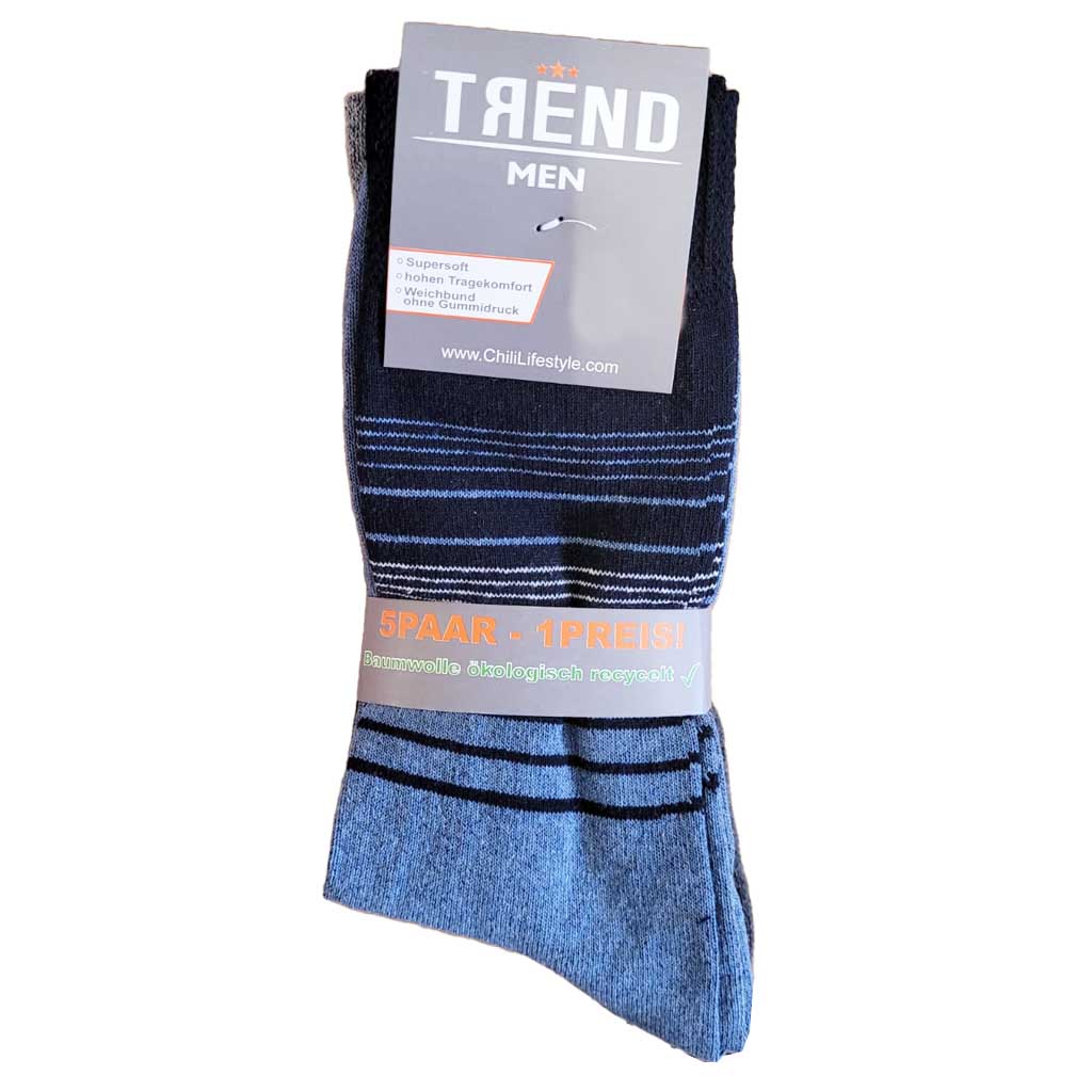 Trend Herren Socken 5er Gr 39-42