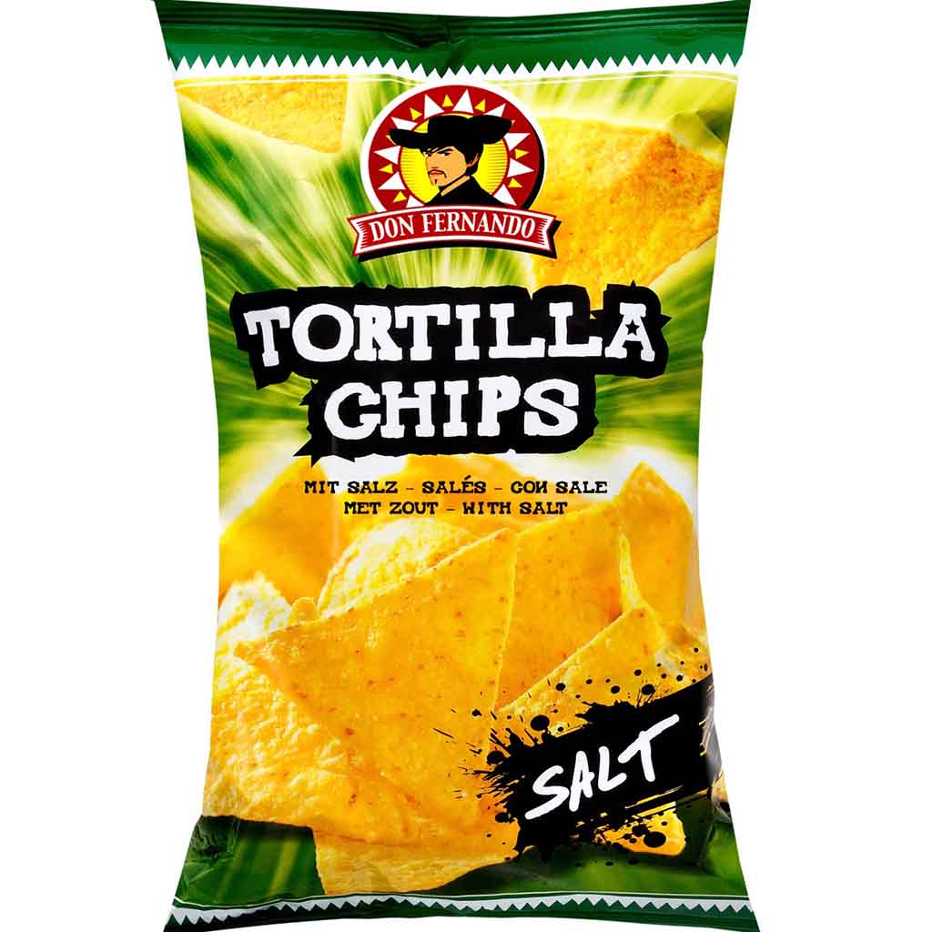 Don Fernando Tortilla Chips mit Salz 200g MHD 07.08.26