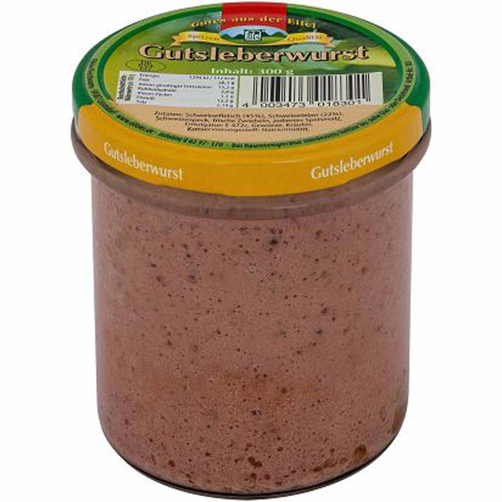 Gutes aus der Eifel Gutsleberwurst 300g MHD 18.12.28
