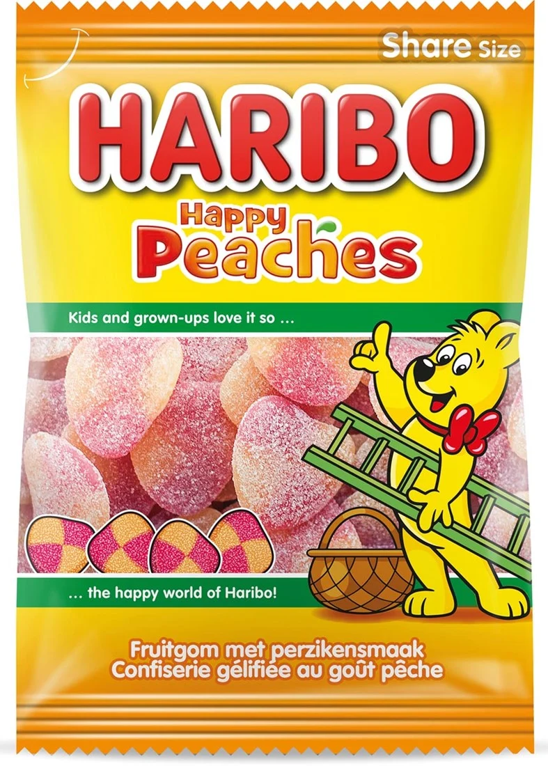Haribo Happy Peaches - Pfirsiche 185g MHD 31.12.26