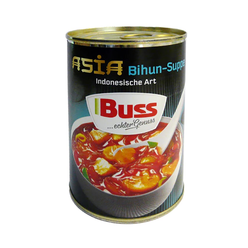 Dosen, Indonesische Art, Suppe, Buss, Gelbliche Dose