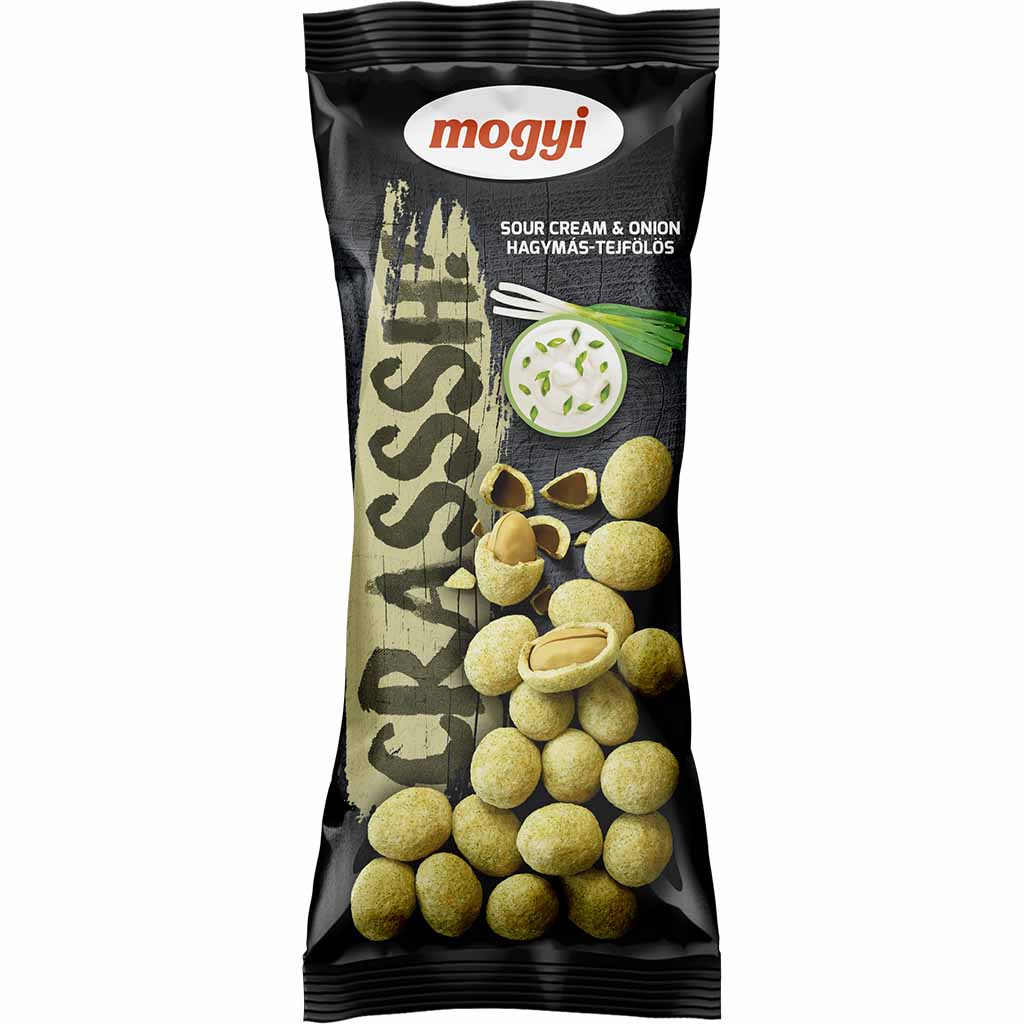 30x 60g Mogyi Erdnüsse im Teigmantel Sour Cream & Onion MHD 15.12.26