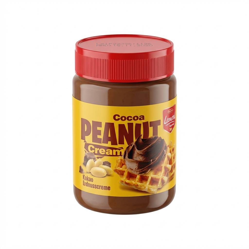 Kakao, Erdnuss, Creme, Nussaufstrich, Glas